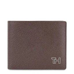 TOMMY HILFIGER Brown Grimstad Leather Textured Medium Passcase Wallet-picture-7