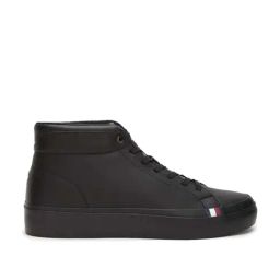 Tommy Hilfiger Men's Triple Black Ankle High Sneakers-image-42