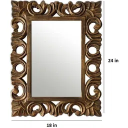 VAS collection home Textured Rectangular Mirror image 3