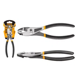 Ingco 200 mm Black Finish Steel Slip Joint Pliers, HSPJP0220-10