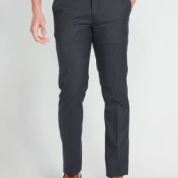 Arrow Blue Regular Fit Trousers-picture-26