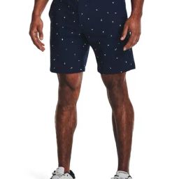 Under Armour Blue Regular Fit Printed Shorts-picture-20