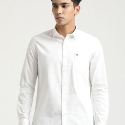 Blu MNKY Spread Collar Long Sleeves Cotton Smart Slim Fit Shirt-image-73