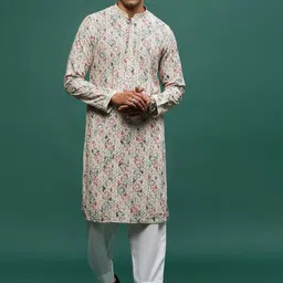Sangria Printed Cotton Straight Kurtas-picture-16