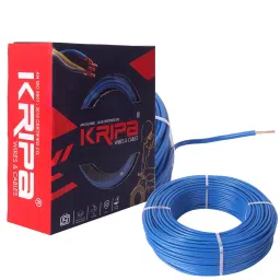 KRIPA Flame Retardant House Wire 0.75 sq mm 1 Core Blue Length 90 m-image-83