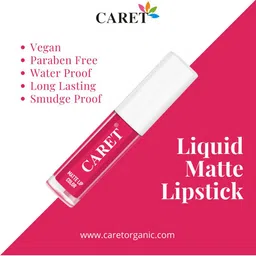 CARET ORGANIC Set Of 5 Super-Pigmented Matte Lipsticks - 2 ml Each - Shade6 - 2 - 3 image 2