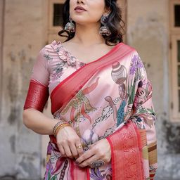 DIVASTRI Kalamkari Zari Paithani Saree-52