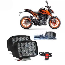 Cartronics 15  LED Fog Light With On/Off Switch  for KTM Duke 200 (Set of 2 Pcs)-27