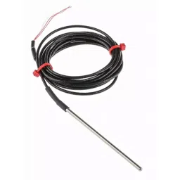 RS PRO PT100 RTD Sensor 3 mm Dia 100 mm Long 4 Wire Probe Class B +250°C Max, 1235585-31