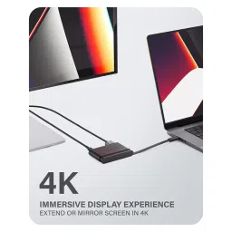 ALOGIC 4 in 1 USB-C HUB Black 100 W USB Type C 5 Gbps, UCTDHDES image 2