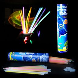 Smartcraft Glow Stick Light Up Toys Glow Stick Bracelets Mixed Colors Party Favors Supplies Tube Plastic Multicolor Pack of 100 (Diwali Glow Sticks)-4