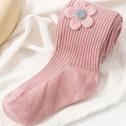 SYGA Tights For Girls Soft Cotton Infant Leggings Toddler Flower Stockings Pants, Suitable For All Seasons Pink-(2-4 years) M-image-66