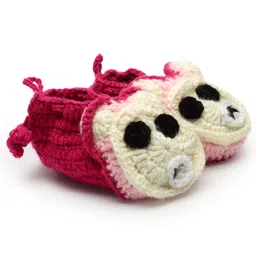 MayRa Knits Hand Knitted Animal Crochet Booties - Pink-picture-31
