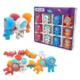 Birthday Popper 3D Astronaut Shaped Erasers as Birthday Return Gifts for Kids | Pack of 36 - Outer Space Take Apart Puzzle Erasers, Spaceman Pencil Erasers Classroom Rewards & School Supplies-17