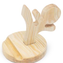 Opa Toys Wooden Mobile Stand Creative Karate Kit Shaped Handcrafted Wooden Phone Holder | Eco-Friendly Desk Accessory | Universal Smartphone Dock | Stylish Wooden Mobile Stand-image-44