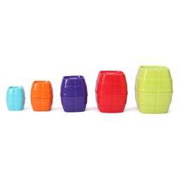 Giggles Safari Stack N Nest Barrels Multicolour - 10 Pieces image 2