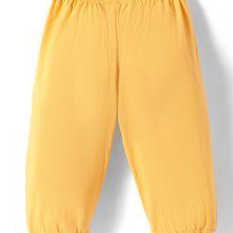 Tango Single Jersey Knit Lounge Pants With Focus On Good Stuff Text Print - Yellow image 2