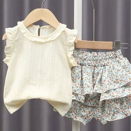 LULU & SKY Girls Top with Shorts-image-71