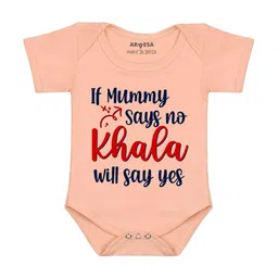 Arvesa If Mummy Says No Khala Say Yes Printed Bodusuit-image-82