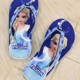 Kids Ville Girls Frozen Printed Thong Flip Flops-image-91