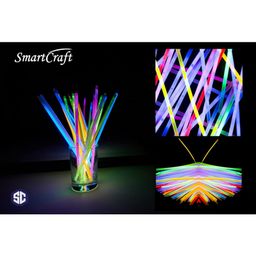 Smartcraft Glow Stick Light Up Toys Glow Stick Bracelets Mixed Colors Party Favors Supplies Tube Plastic Multicolor Pack of 100 (Diwali Glow Sticks) image 5