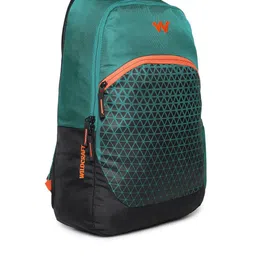 Wildcraft Unisex Teal & Black Geometric Backpack image 2