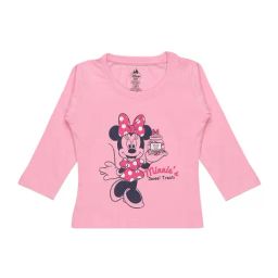 Bodycare Kids Baby Pink Minnie Print Full Sleeves T-Shirt-image-49
