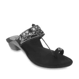 Metro Women's Black Toe Ring Sandals-image-35