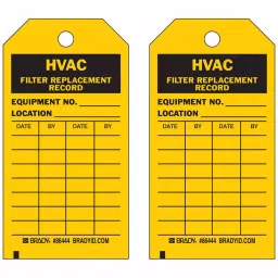 BRADY Inspection Received Tag 5 3/4 inch Heavy Duty Polyester Black & Yellow, 8CLC1-picture-10