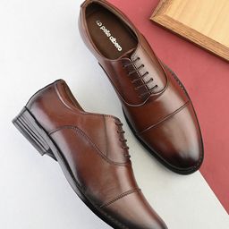 pelle albero Men Leather Formal Oxfords Shoes-image-89