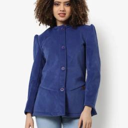 Campus Sutra Blue Polyester Regular Fit Blazer-44