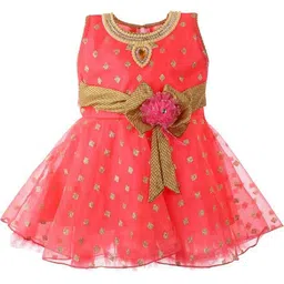 VILLATA FASHION Embellished Georgette Fit & Flare Maxi Dress-picture-3