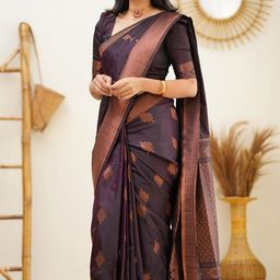 Visit Wear Woven Design Pure Silk Banarasi Saree-image-75