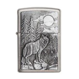 Zippo Silver Timberwolves Brushed Brass Pocket Lighter-image-75
