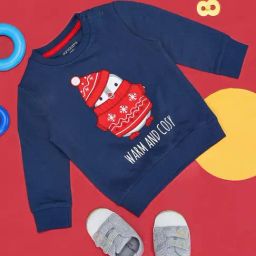 Pantaloons Baby Kids Green & White Cotton Printed Full Sleeves Sweatshirt-image-39