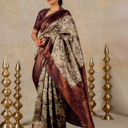 Subham Woven Design Zari Kanjeevaram Saree-image-27