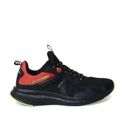 Jack & Jones Men's CITY WARP Black Running Shoes-picture-27
