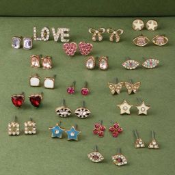 Zaveri Pearls Set of 20 Multicolor Dazzling Casual Wear Stud Earrings-ZPFK13993-5