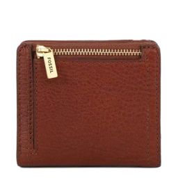 Fossil Logan Brown Solid Bi-Fold Wallet for Women image 2