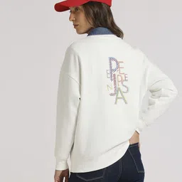 Pepe Jeans Women Typography Printed Sweatshirt-image-99