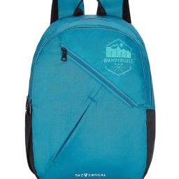 The Vertical Wanderlust Seth Teal Textured Medium Backpack-17