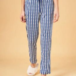 Dreamz by Pantaloons Blue Cotton Striped Pyjamas-image-58