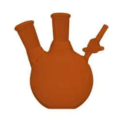 ABGIL 250 ml Schlenk Boiling Flask Flat Bottom Amber 2 Neck Heavy Wall with Interchangeable Joint, SFB-313-05-8