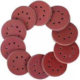 Sarrah 5 inch (125 mm), Grit Size 600 Aluminium Silicate Adhesive Sanding Disc with 8 Holes for Orbital Sander (Pack of 10 Pcs)-image-79