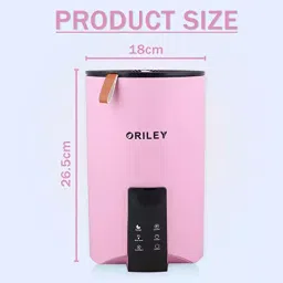 ORILEY Ultrasonic Cool Mist Humidifier With Remote Control and Digital LED Display 3.5 L Capacity 22 W Corded Electric Pink, 2110 image 4