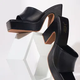 JM Looks Open Toe Platform Heels image 3