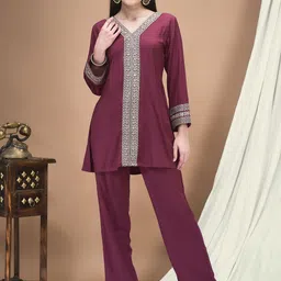 Shree Embroidered Tunic With Trouser-picture-6
