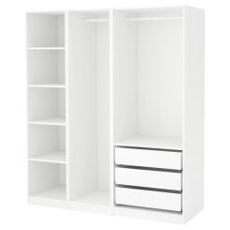 ikea pax Wardrobe, white, 175x58x201 cm-picture-3