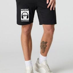FABSTIEVE Men Graphic Printed Low-Rise Cotton Shorts-image-84