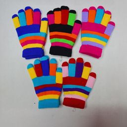 FIRMED STRING Unisex Kids Patterned Winter Gloves-49